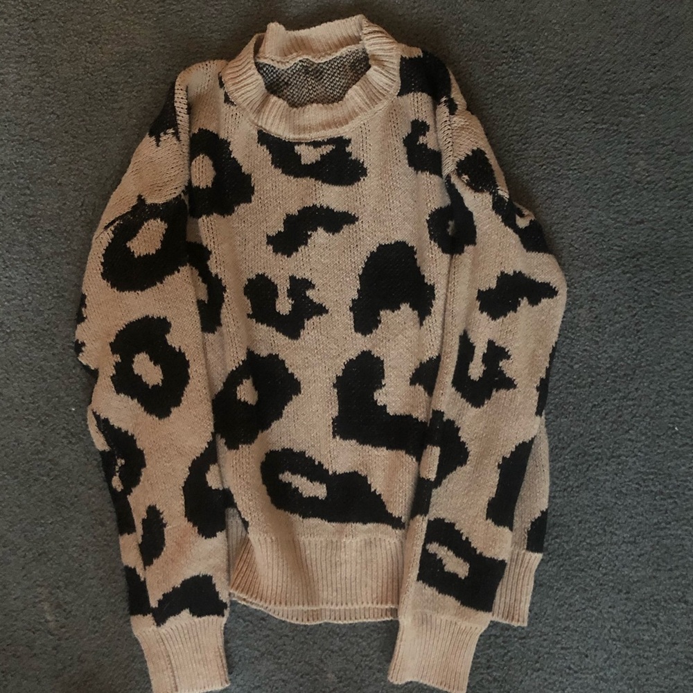 SHEIN cheetah sweater